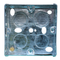 1 Gang 47mm Flush Metal Knockout Box